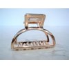 Generic Small rose gold silver or dark silver tone metal hair claw clip (Primary color: Shiny silver)