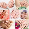 MOLILON 2880pcs French Tip Nail Guides Nail Stickers French Nail Tips Guides Self-Adhesive Moon V-Shaped French Manicure Strip for Edge Auxiliary Stickers DIY Stencil Tools - 60 Sheets