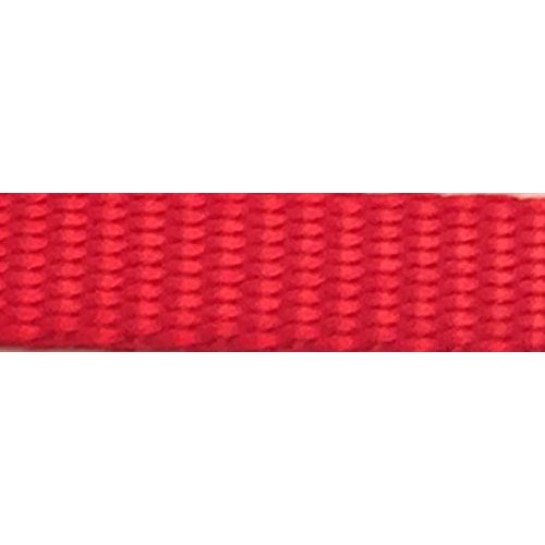 LuckyPet Rivet ID Collar - Personalized Dog Collar - Engraved Metal Tag Riveted to Adjustable Nylon Dog Collar - Collar: 1" x 18-26" Red, Tag: Polished Brass