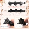 Braided Hair Clips For Women - Sparkling Crystal Stone Hair Clips For Styling Sectioning with 3 Small Hair Barrettes, Hair Accessories Four-Leaf Chopped with Rhinestones for Women& Girls 4 PCS (# 1)