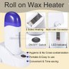 iMeshbean® Depilatory Roll on Wax Heater Roller Warmer Cartridge Strips Honey & Milk Hair Removal Kit for Women Men (2 Wax & 1 Paper)