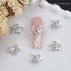 Butterfly Nail Charms Butterfly Star Nail Art Charms Metal Star Charms with Diamond Design 3D Butterflies Nail Supply Alloy Shiny Butterfly Star Nail Rhinestones Decoration for Women 20pcs