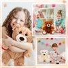 HyDren 6 Pcs Bears Bulk Stuffed Animal Small Bears Baby Shower Bears Plush Toys Employee Appreciation Easter Graduation Gifts(White, Brown, Beige, Long Plush)