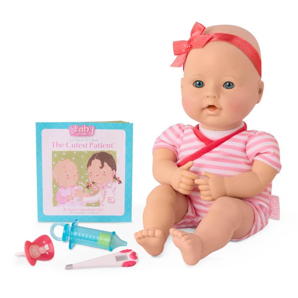 Baby Sweetheart by Battat – Medical Time 12-inch Soft-Body Newborn Baby Doll with Easy-to-Read Story Book and Baby Doll Accessories