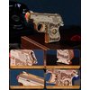 Wowood 3D Wooden Puzzles, Rubber Band Gun LQ502, Mini Gun Model Craft Kit, Mechanical Model Puzzle, Unique Gift for Adult/Teen