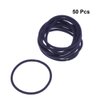 50pcs Nylon Rubber Bands High Elasticity Ponytail Holder Hair Ties Rope for Adults (Blue)