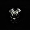 Silver Rhinestone Butterfly on Twist Spiral Bridal Wedding Hair Pin - Set Of 6