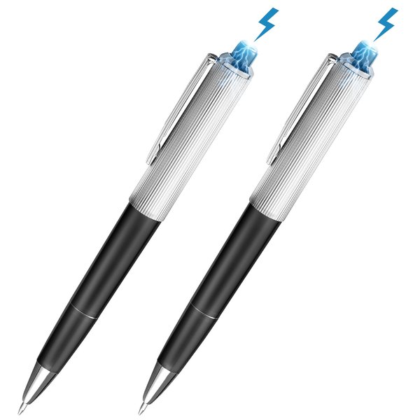 STOBOK2pcs Shocking Pen Prank Toy Electric Ballpoint Pen Joke Toy Halloween Electric Shocking Pen Party Funny Game for Kids Adults