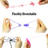 60 Pcs Halloween Stretchy Skeletons Party Favors for Kids with Sticky Spider Webs, Assorted Halloween Stretchy Toys for Kids Party Favors, Halloween Goodie Bags Filler, Pinata Filler, Game Prizes