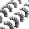 3D Faux Mink Lashes Fluffy 100% Handmade fluffy false eyalshes Reusable Lashes 7 Pairs Serendipity Life P5, 1.0 Count