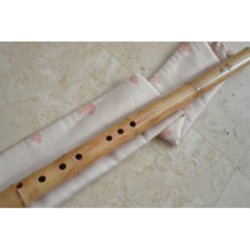 8 Hole Shakuhachi Dongxiao Bamboo Flute C/F Key Zen Instrument