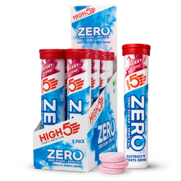 HIGH5 Zero Active Hydration Drink Tabs - 8 x 20 Tablet Tube, Berry