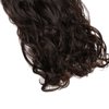 S-noilite Elegant 29"(73cm) Longest Curly Solid Black 3/4 Full Head One Piece 5 Clips Clip in Hair Extensions