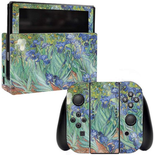 MightySkins Glossy Glitter Skin for Nintendo Switch - Irises | Protective, Durable High-Gloss Glitter Finish | Easy to Apply, Remove, and Change Styles | Made in The USA
