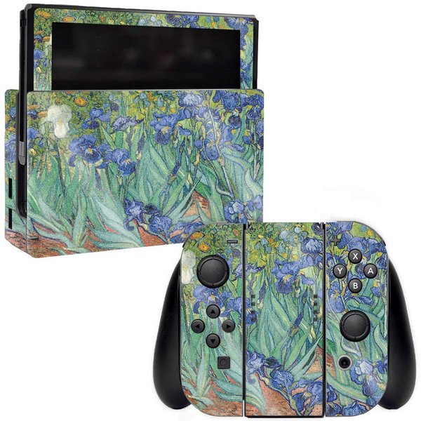 MightySkins Glossy Glitter Skin for Nintendo Switch - Irises | Protective, Durable High-Gloss Glitter Finish | Easy to Apply, Remove, and Change Styles | Made in The USA