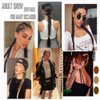 Ponytail Extensions 2 PCS Synthetic With Hair Tie Wrap Around Hair Braid Extensions Chignon Tail Rubber Band Hair Ring 26 Inch Ombre Braid DIY