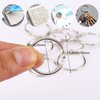 LOONENG 1 Inch Loose Leaf Binder Rings, 100PCS Nickel Plated Steel Book Rings for Index Cards, Crafts, Reports, Flash Cards, Notebook, Keychain, Loose Leaf Paper, Photo Albums
