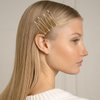 ULTECHNOVO 17 Pieces Bobby Pin Hair Pin Geometric Metal Hair Clip Hair Barrettes for Women Girl Hair Styling Pins Minimalist Hair Decorative Wedding Dainty Accessories Headwear (Gold, Mixed Style)