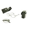 ColorViper Pocket Folding Metal Reading Glasses with Cases R7299TS (shiny gunmetal, +1.25)