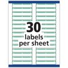 Avery Green File Folder Labels for Laser and Inkjet Printers with TrueBlock Technology, 2/3 inches x 3-7/16 inches, Box of 1500 (5866)