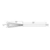 Rattleware 11” Long Handle Silver Stainless-Steel Espresso Flat Whisk - Ideal For Commercial, Domestic Or Home Kitchens - Premium Quality, Clump-Free Mixing for Perfect For Espresso Making