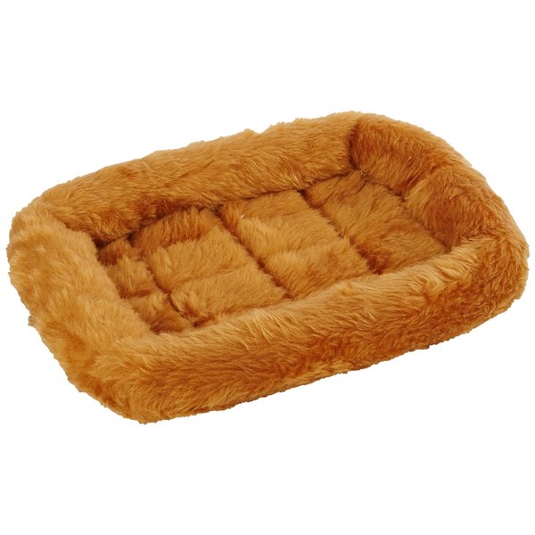 MidWest Homes for Pets Cinnamon 18-Inch Pet Bed w/ Comfortable Bolster | Ideal for Small Breeds & Fits an 18-Inch Crate | Easy Maintenance Machine Wash & Dry