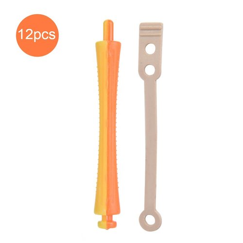 8 Sizes Standard Hair Rollers,Heat Perm Rod Hair Clip Curlers with Clamps Styling Wavy Rollers Rubber Band (SH-3)