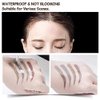 Eyebrow Pen, Microblading Eyebrow Pen, 4 Points Eyebrow Pencil, Creates Lasting Make-Up Professional Natural Looking Eyebrows, Cover Sparse Areas, Daily Waterproof Eyebrow Pen (04#Gray Brown)