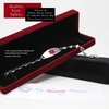 My Identity Doctor Medical Alert Bracelet For Women With Free Engraving, Stainless Steel Personalized Medic ID Custom Sized Heart Chain - White - Star of Life | Made in USA - WRIST SIZE 8.5 inch