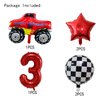 ALY 6PCS Monster Truck Foil Balloons for Kids 3rd Birthday Baby Shower Car Theme Party Decorations (Monster Truck 3rd Birthday)