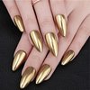 Gold Chrome Nail Powder - Christmas Nails Mirror Effect Metallic Nail Powder Manicure Pigment, High Gloss Glitter Chrome Nail Art Dust Nail Powder.