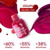 Gellen Gel Nail Polish - Red Burgundy 6PC Gel Polish Set, Hot Pink Purple Nail Polish Gel Manicure Nail Gifts Valentine's Day for Women