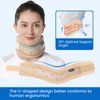 Velpeau Neck Brace for Neck Pain and Support - Soft Cervical Collar for Sleeping, Snoozing, Sleeping Upright, Anti-Snoring, Sleep Apnea for Women & Men (Khaki, Dual-purpose Version, L: 14-16.5"/3.3")