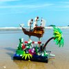 ENJBRICK Pirates Ship Building Kit for Adutls,Cute Animal Building Toy for Girls and Boys 8-14 Years Up 448 pcs