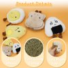 Andiker 4 PCS Catnip Toys for Cats, Creative Food Shapes Cat Chew Toys with Soft Plush Fabric Stuffed Cotton Bite-Resistant Cat Toy Set Interactive Cat Toys for Indoor Cats to Chew Bite