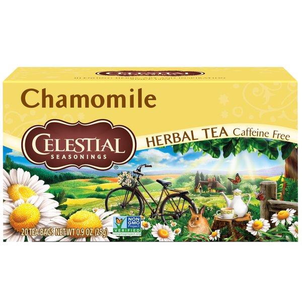 Celestial Seasonings Natural Herbal Tea, Chamomile 20 tea bag (packaging may vary)