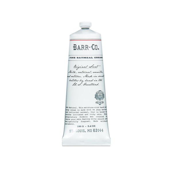 BARR-CO. Hand Cream Original Scent, Tranquil Milky Scent with Oat, Vanilla & Vetiver, Hand Cream for Dry & Cracked Hands, Shea Butter Cream, 3.4 fl oz