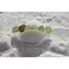 Different Shades of Green Sea Glass Hair Comb