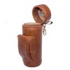 AMANCY Upgrade Cedar Wood Lined Portable Travel Leather Cigar Humidor Case with Pocket,Easily Carry Lighter and Cutter