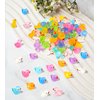 Mini Ducks Tiny Ducks, BIBUTY Luminous Mini Resin Ducks Glow in The Dark Little Small Ducks, Mini Figurines in Bulk Mini Plastic Ducks Dollhouse Accessories, Miniature Ducks Mini Toys Animals 120 Pack