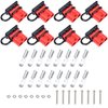 cnaodun 8 Pcs 6-10 Gauge Anderson Connector Plug 50A 12-36V Battery Quick Connector Red Battery Quick Disconnect Wire Harness Plug Kit for Winch Car Auto Trailer Driver Electrical Devices