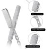 Metal Comb,2 Pcs Professional Aluminum Barber Comb Set Fine Tooth Comb Hair Styling Comb Fine Cutting Comb Anti-static Hairdressing Comb Hair Cutting Combs for Men and Women