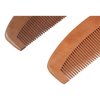 2Pcs Natural Peach Wood Comb, Wide Toothed Wooden Comb Handmade Anti-Static Comb Close Tooth Comb Pocket Sized Fine Tooth Detangling Hair Comb for Women Girls