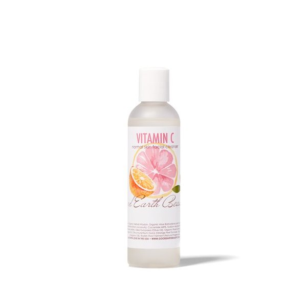 Good Earth Beauty - Facial Cleanser - Vitamin C for Normal or Combincation Skin - Face Wash - 4 Ounce