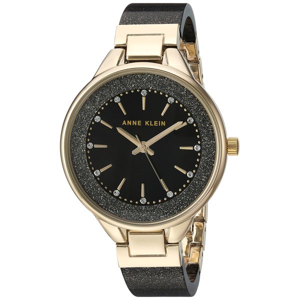 Anne Klein Women's Premium Crystal Accented Resin Bangle Watch