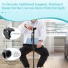 MOODIC Walking Cane Accessories-Second Handle with Immovable Fixed Knob, Easy Installation. Fits Canes Tube Diameter 0.87 in. Easy to get up, get Off