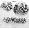 E EMZHOLE Hair Barrettes for Women, Light Grey Flower Design Rhinestone and Imitation Pearls Elegant Retro Hair Clip for Womens Hair Accessoires