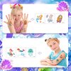 34 Sheets Mermaid Temporary Tattoos for Kids,102Pcs Mermaid Tattoo Stickers,Sea Animal Fake Tattoos Waterproof Tattoo Sticker Decor for Boys and Girls Party Favors Supplies