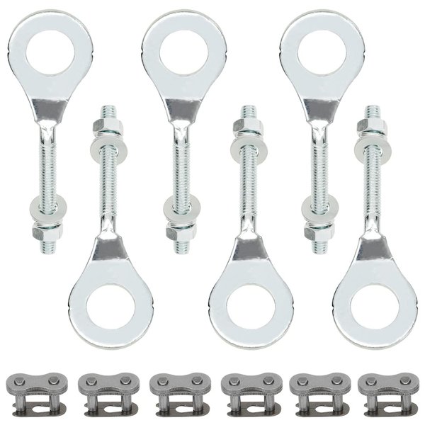 YOXUFA 15mm Mini Bike Chain Adjuster Tensioner for Predator 212cc 196cc 6.5hp Coleman CT200U BT200X Baja Warrior MB200 Motovox MBX10 Massimo Monster Moto MMB80 CRF50 XR50 50-125cc Pit Dirt Bike Parts