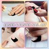 100pcs Nail Polish Protector for Fingers Peel Off Nail Stickers with Tweezer, U Shape Nail Guards Cuticle Protectors Tape Nail Protector Cover for Nail Art Painting Decoration, Manicure Tool